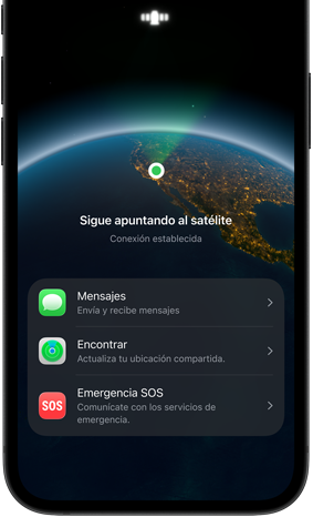 Funcionalidad Mensajes v&iacute;a sat&eacute;lite en uso