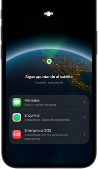 Funcionalidad Mensajes v&iacute;a sat&eacute;lite en uso